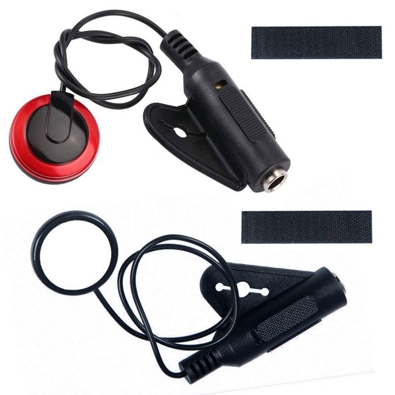 NERECNDENS 2 Pack - Contact Microphone Piezo Pickup Violin Microphone Pickup for Cello Banjo Ukulele Mandolin Guitar Microphone Pickup with 6PCS Guitar Picks - Image 2