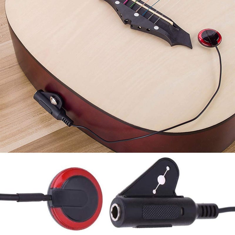 NERECNDENS 2 Pack - Contact Microphone Piezo Pickup Violin Microphone Pickup for Cello Banjo Ukulele Mandolin Guitar Microphone Pickup with 6PCS Guitar Picks - Image 4