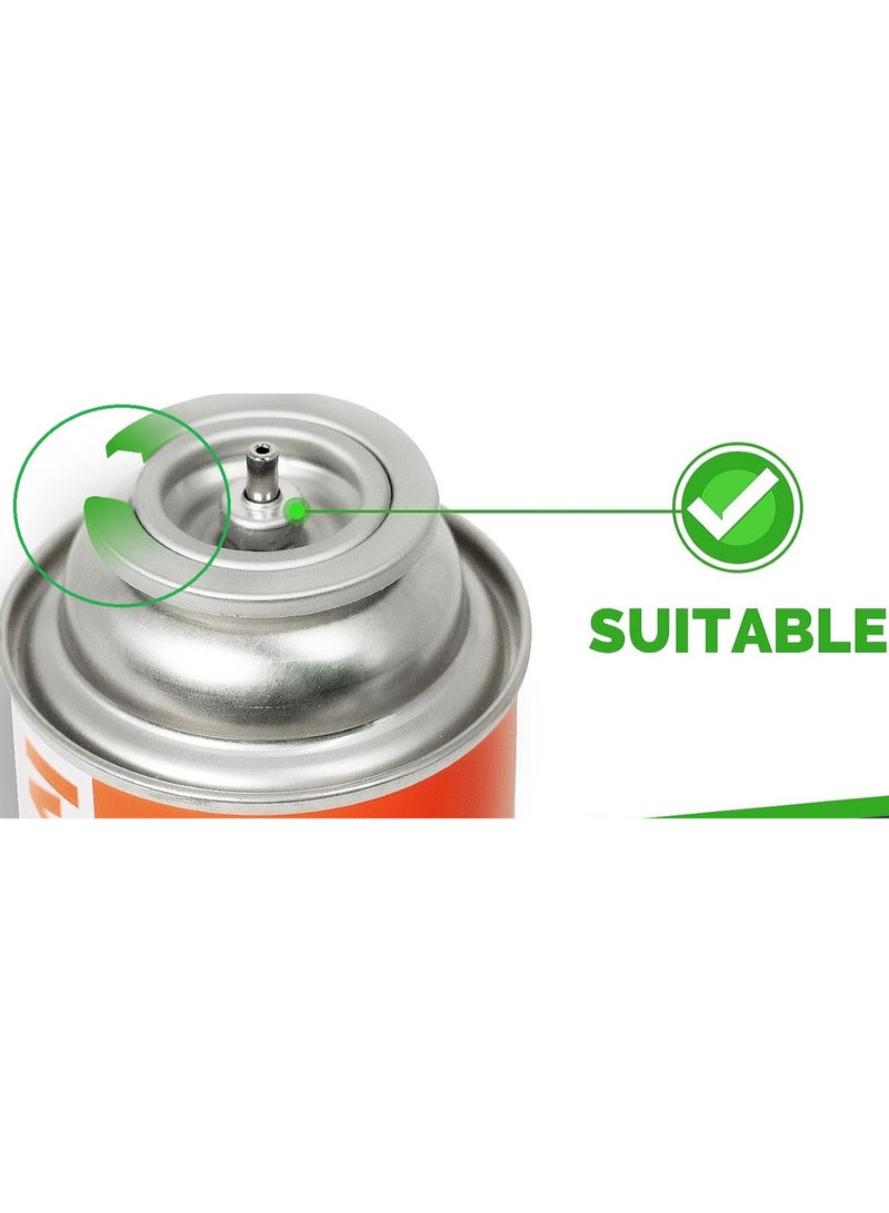 اسطوانة غاز البوتان علبة غاز بوتان لتشغيل الولاعات والبوتاجاز المحمول وادوات التخييم والسفاري  لتشغيل البشبوري المحمول 220 جرام عدد 4 اسطوانات غاز سفاري - Image 2