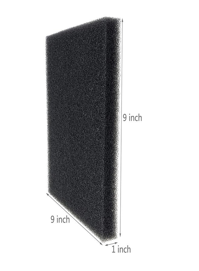 ALEGI 4 Pieces Aquarium Filter Foam Sponges Pad, Fish Tank Bio Sponge Coarse Sheet Filter Media Pad, Cut-to-Size Foam for Pet Filters (9x9x1 Inch 4 Pcs) - Image 2