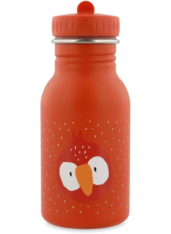 Trixie Stainless Steel Children's Water Bottle 350 ml - Mr. Parrot - Image 1