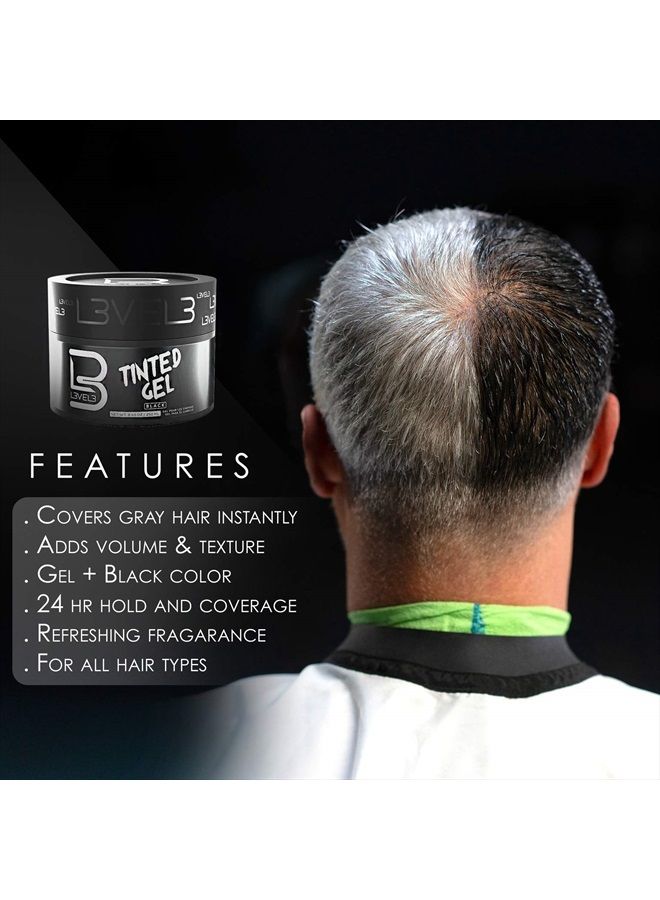 L3 جل أسود ملون من المستوى 3 - جل شعر أسود مؤقت للشعر L3 - لا يتقشر ويغسل بسهولة - تركيبة قوية من المستوى الثالث - Image 4