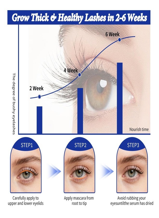 W3W Lash Serum - Eyelash Growth Serum with Advanced Formula to Boost Longer, Thicker Fuller Looking Lashes Nourishing Lash For Eyelash Growth Vegan & Cruelty-Free for Sensitive Eyes 3ML - Image 4