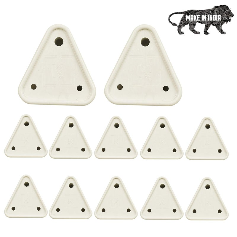 KitschKitsch Baby Infant Child Proofing Safety Cabinet Cupboard Drawer Lock and Socket Cover Combo 5A 15A (White) (Pack of 12 + 8 Drawer Locks) - Image 3