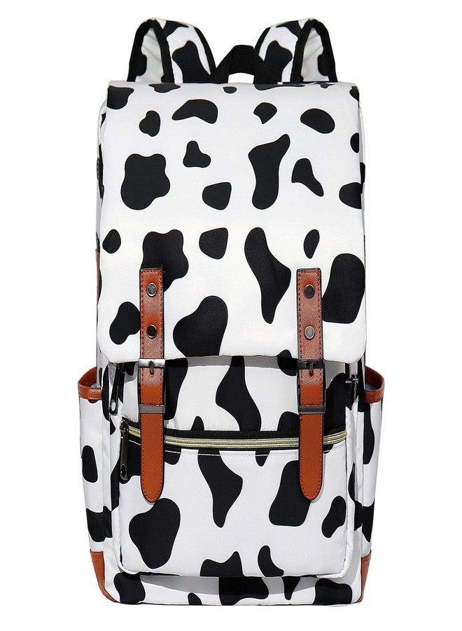 MCWTH Girls Backpack College Bookbag, School Bag 15.6 inch Laptop Backpacks for Women (Cow Print) - Image 4