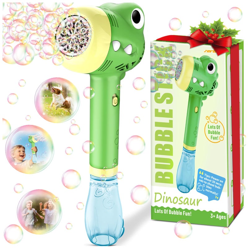 Zerhunt Dinosaur Bubble Toys Wand for Kids Outdoor Toys for Toddler Boys Girls Garden Yard Party Bubble Fun Automatic Bubble Maker Gift Idea - Image 2