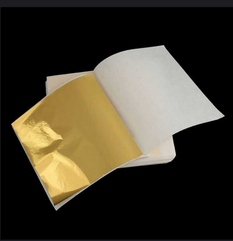 GSWC Gold Foil Imitation Sheets for Art Crafts Decoration Gilding Crafting Frames Sheets_1000 - Image 2