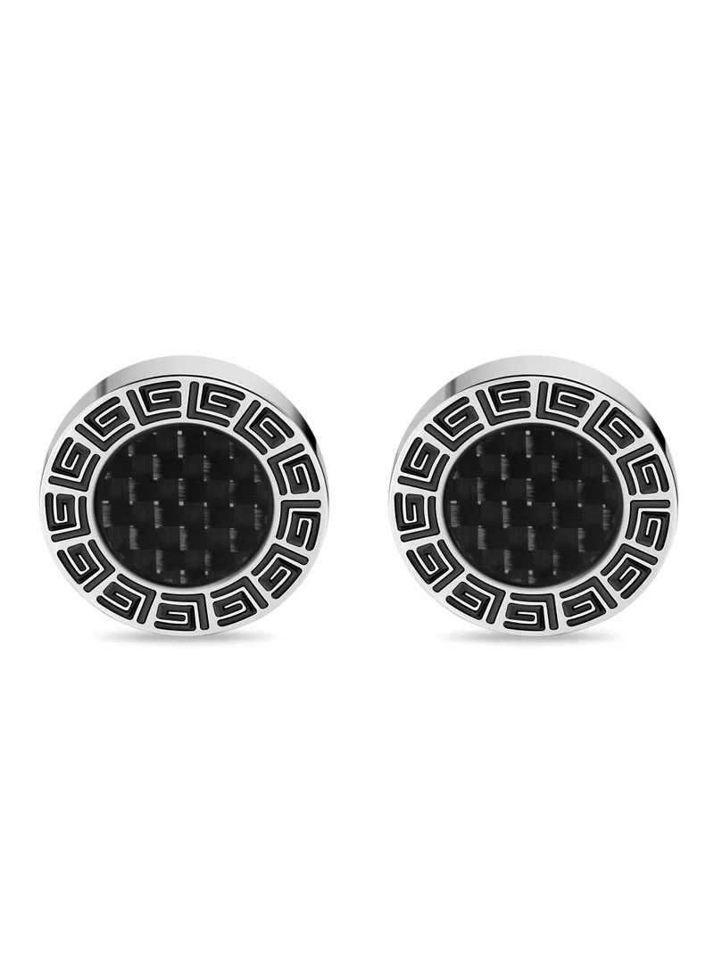 Guy Laroche Alain Stainless Steel Silver Cufflinks For Men
