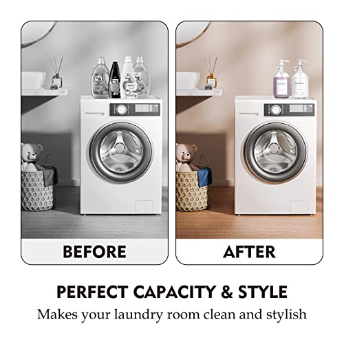 TTDMK 2 Pcs Glass Laundry Detergent Dispenser, Half Gallon Liquid Laundry Soap Dispenser for Laundry Room (64 oz. Each), Laundry Detergent Bottles with Pump Dispenser -Includes Labels, Funnel, Measuring Cup - Image 3