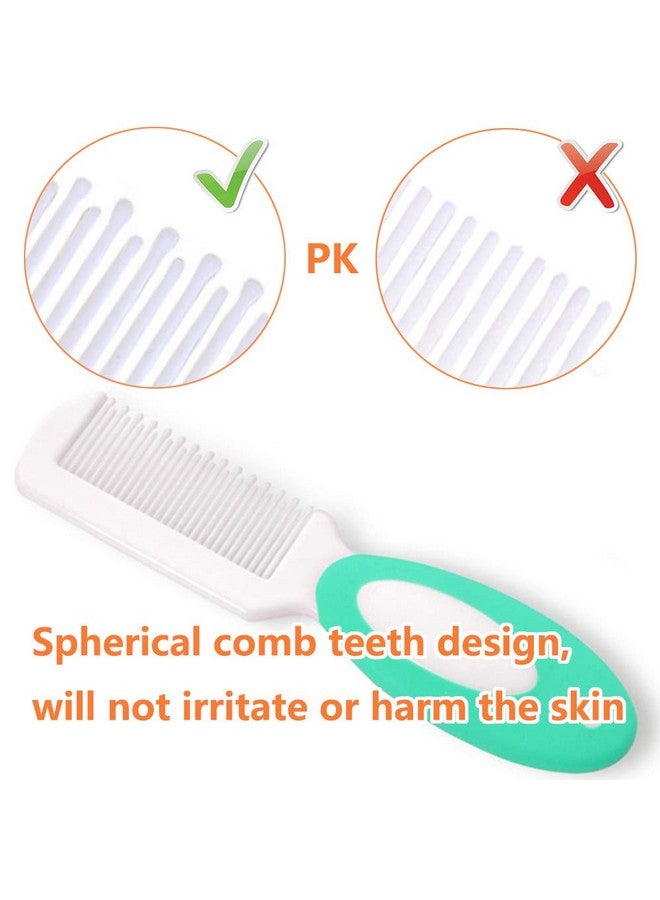 MR LION Baby Hair Brush, Cradle Cap Brush, Baby Hair Comb, Baby Hair Brush and Comb Set for Newborns & Toddlers, Baby Brush Soft Bristles, Ideal for Cradle Cap, Perfect Baby Registry Gift (Green) - Image 2