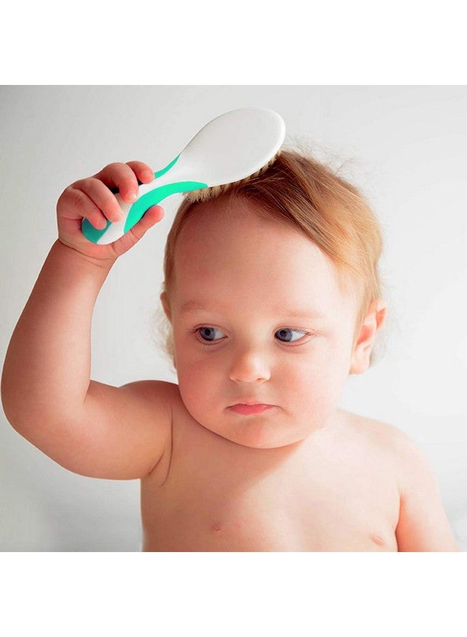 MR LION Baby Hair Brush, Cradle Cap Brush, Baby Hair Comb, Baby Hair Brush and Comb Set for Newborns & Toddlers, Baby Brush Soft Bristles, Ideal for Cradle Cap, Perfect Baby Registry Gift (Green) - Image 3