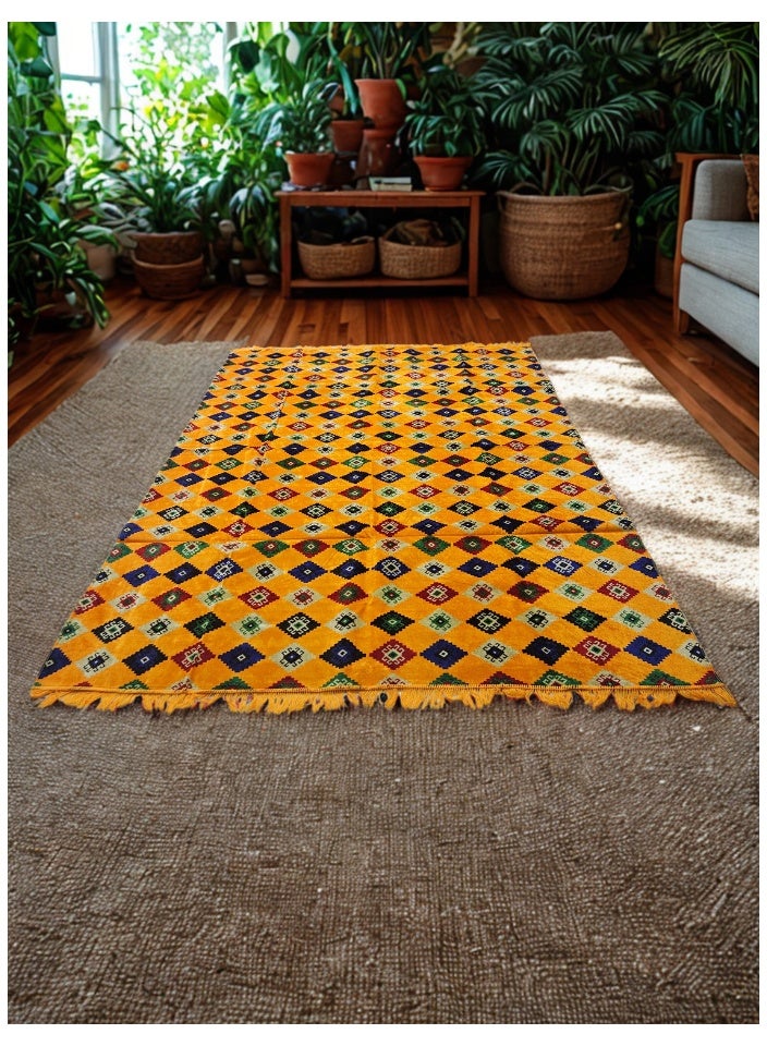 SMART HOME Large 270x170cm Ground Mat with Waterproof Tarpaulin Backing – Moisture-Resistant Trench Mat – Practical Heritage Outdoor Rug for Garden, Camping, and Picnics - Image 1