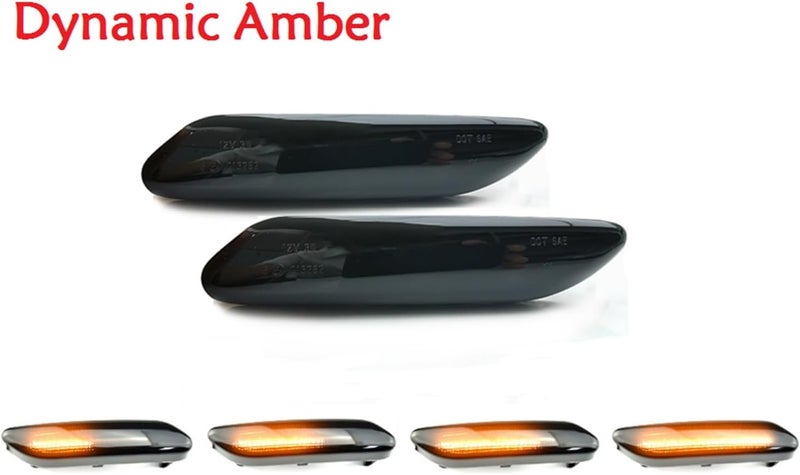 DEMULAX Dynamic Amber Side Marker Turn Signal Lights - Image 3