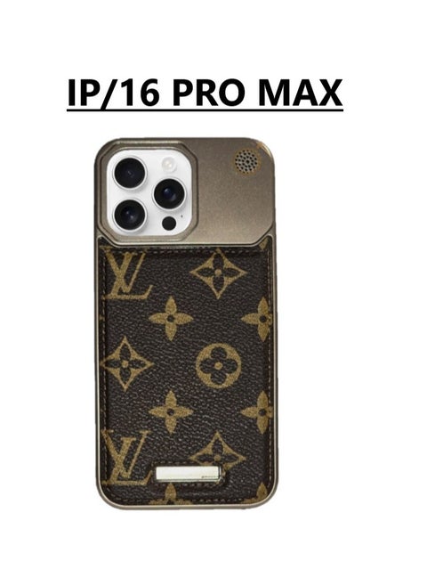"iPhone 16 Pro Max Case with Luxury LV Pattern – Elegant and Stylish Phone Cover with a Refined Design, Provides Strong Protection for Your Device and Supports Mag Safe Wireless Charging, Perfect for Lovers of Elegance and Distinction"