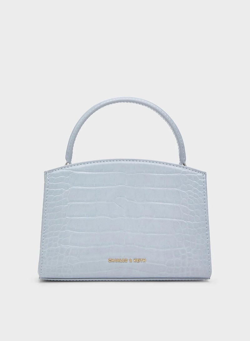 Charles & Keith Metal Buckle Strap Tote Shoulder Bag - Image 3