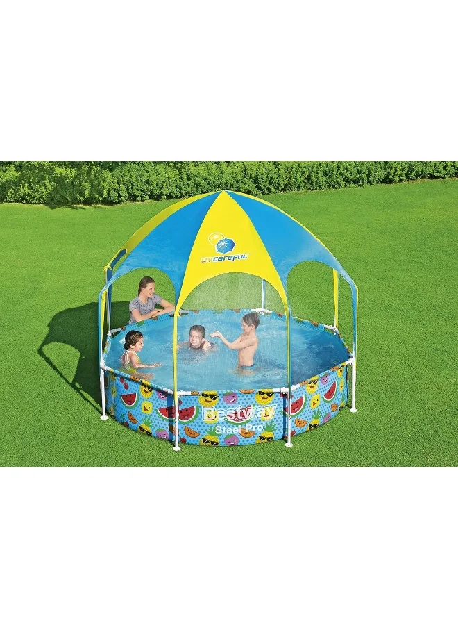Bestway Steel Pro UV Careful 8' x 20/2.44m x 51cm Splash-in-Shade Play Pool