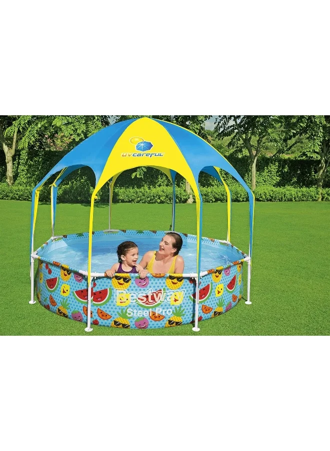 Bestway Steel Pro UV Careful 8' x 20/2.44m x 51cm Splash-in-Shade Play Pool 2.44m x 51cm