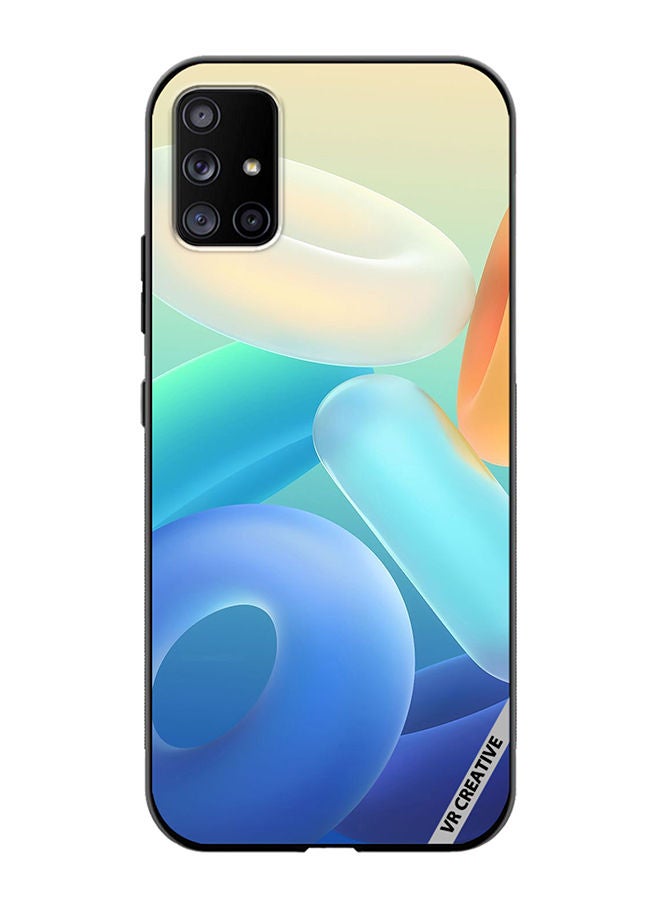 VR CREATIVE Protective Case Cover For Samsung Galaxy A71 5G Rings Design Multicolour - Image 1