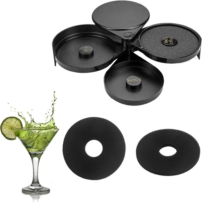 LiStarUs 8 Pcs bar Rimmer Sponges Bartender Tool Replacement for Glass,Cocktails,Margarita Salter,Salt Trays - Image 4
