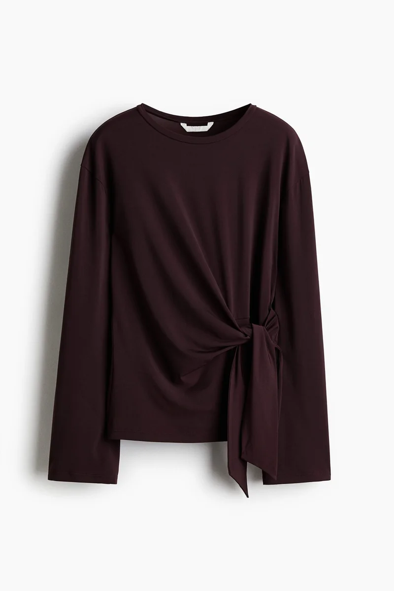 H&M Tie-detail top