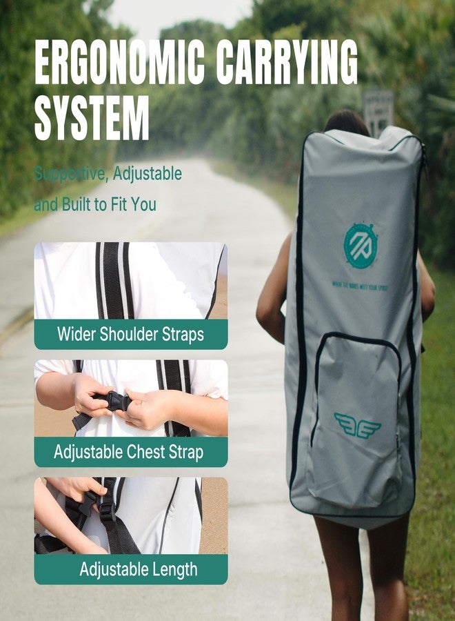 niphean Paddle Board Backpack with Wider Shoulder Straps, 100L Extra-Large Capacity Inflatable Paddle Board Bag, Paddleboard Bag with Ergonomic Support for Comfortable Carrying - Image 5