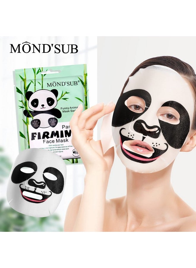 Mond'sub MOND'SUB Animal Spa Beauty Mask, Character Masks Sheet-(Pack of 5) Panda Firming Nourishing Moisturizing Effects For All Skin Types- Birthday Party Gift for her, Girls Night, Spa Night, Beauty Gift  - Image 2