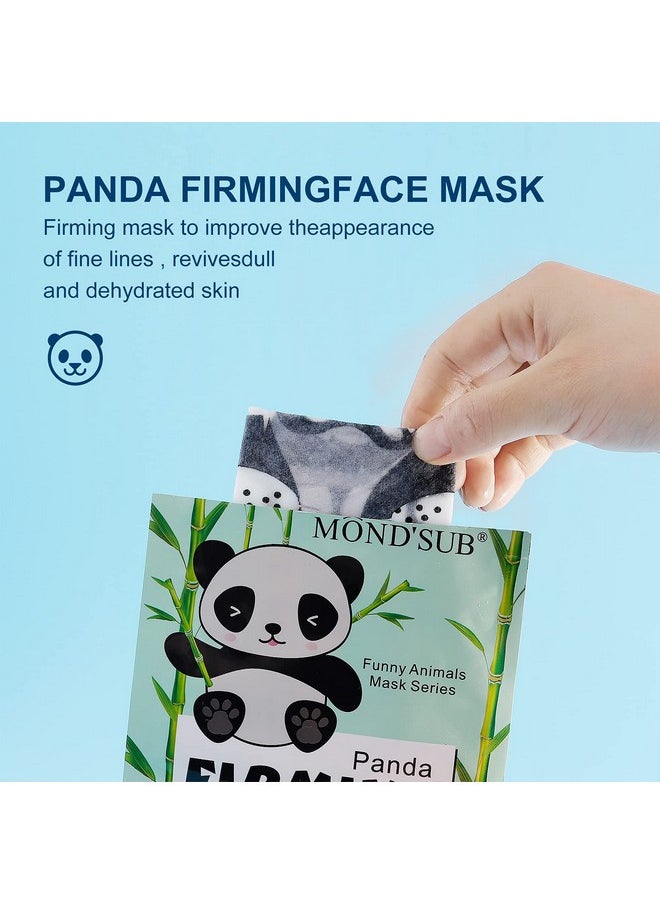 Mond'sub MOND'SUB Animal Spa Beauty Mask, Character Masks Sheet-(Pack of 5) Panda Firming Nourishing Moisturizing Effects For All Skin Types- Birthday Party Gift for her, Girls Night, Spa Night, Beauty Gift  - Image 3