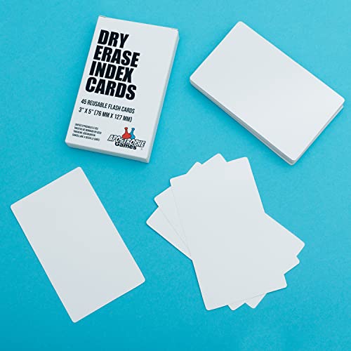 Apostrophe Games Dry Erase Index Cards – 45pcs Laminated 3x5" Cards Blank w/Box – Reusable Dry Erase Note Cards for School, Work, Housework, To Do Lists – Practical Index Card Sheets – 3 x 5-inch - Image 4