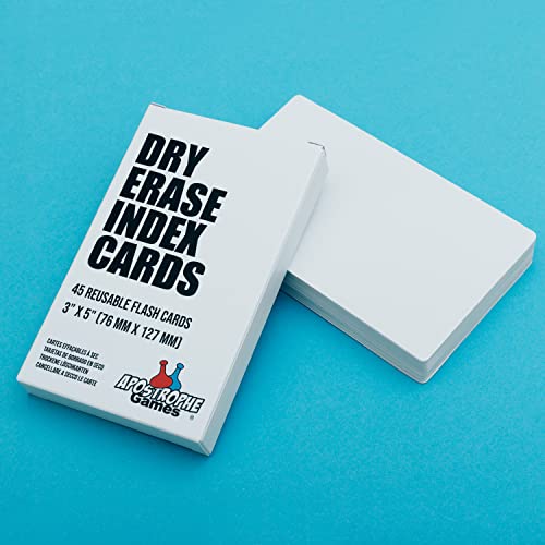 Apostrophe Games Dry Erase Index Cards – 45pcs Laminated 3x5" Cards Blank w/Box – Reusable Dry Erase Note Cards for School, Work, Housework, To Do Lists – Practical Index Card Sheets – 3 x 5-inch - Image 2