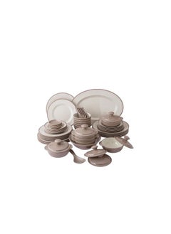 Cc 40 Pieces Melamine Dinner Set  - Modern Design Suitable For Daily Use  - A safe And Healthy Product That is Free of BPA  - Made of High Quality Melamine  - Safe For Use in The Dishwasher  - Safe to Use in The Microwave  - Image 1