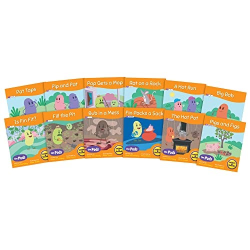 Junior Learning Decodable Readers The Pods Phase 2 Letter Sounds The Science of Reading Easy Decodable Texts Beginning Readers Includes 12 Books for Ages 5 Grade K - Image 5