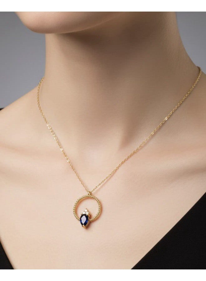 روبي آرت الذهب قلادة روبي آرت من الذهب الخالص عيار 18 قيراطًا للنساء - 2.21 جرام - Image 2