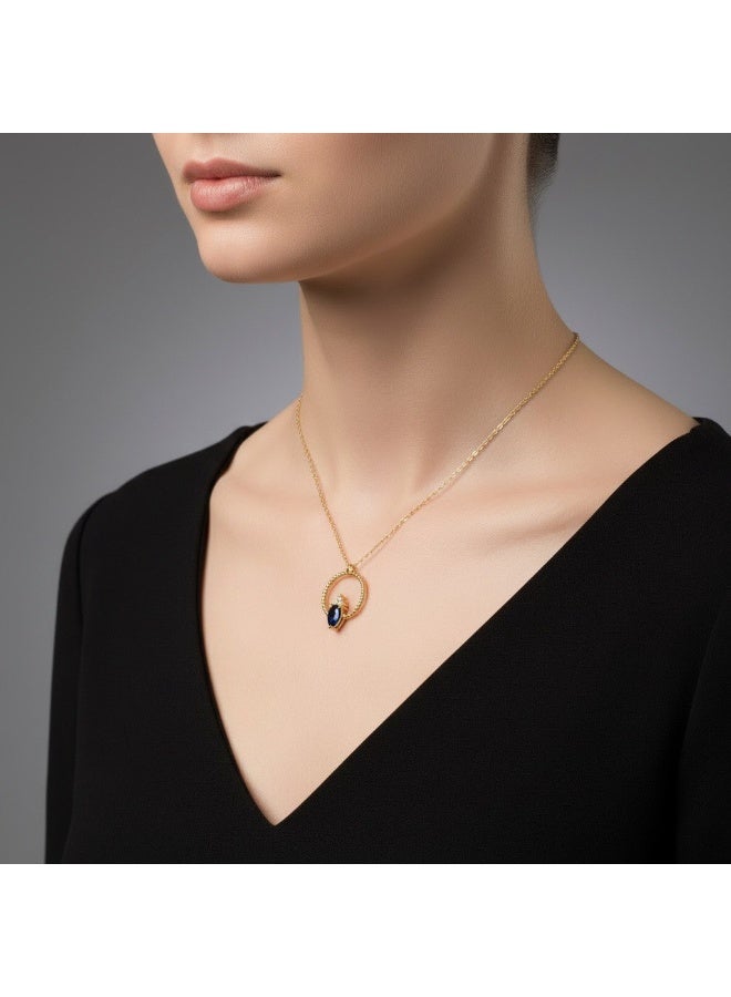 روبي آرت الذهب قلادة روبي آرت من الذهب الخالص عيار 18 قيراطًا للنساء - 2.21 جرام - Image 3