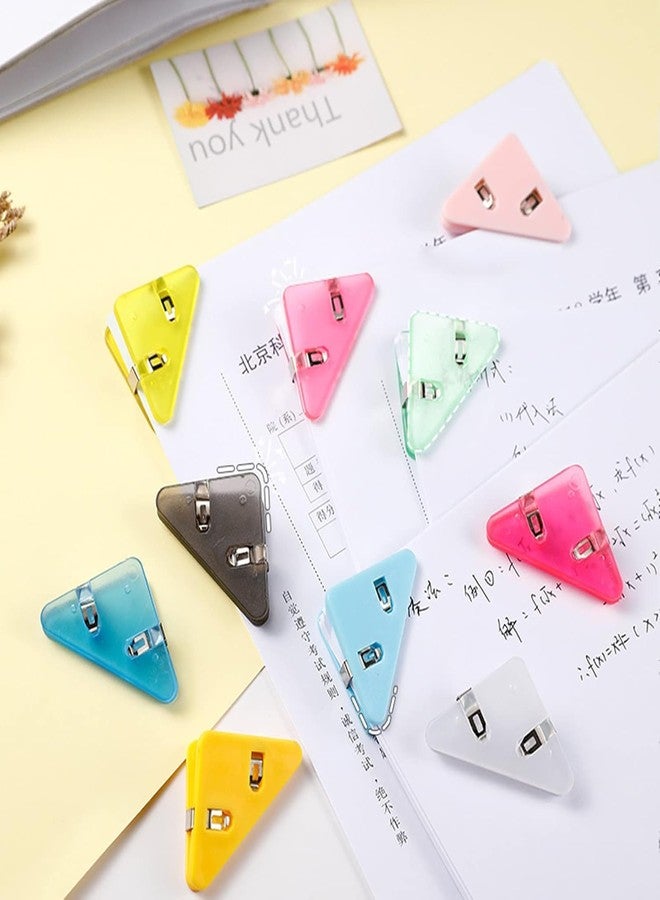 TARTAMYA Corner Paper Clips, Triangle Book Page Protectors, Document Bookmark Clips for Students (5) - Image 5
