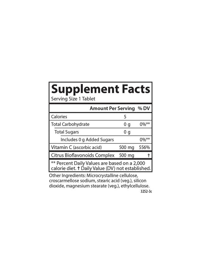 Carlson - Super-C Complex, Vitamin C + Bioflavonoids, Immune Function & Optimal Wellness, Antioxidant, 250 Vegetarian Tablets - Image 4