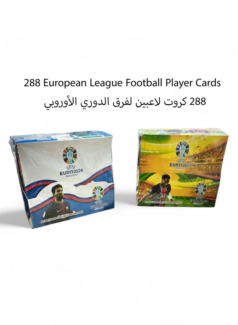 Euro 2024 Star Card Collection Edition Box of 288 Football Players Cards European League - Image 1
