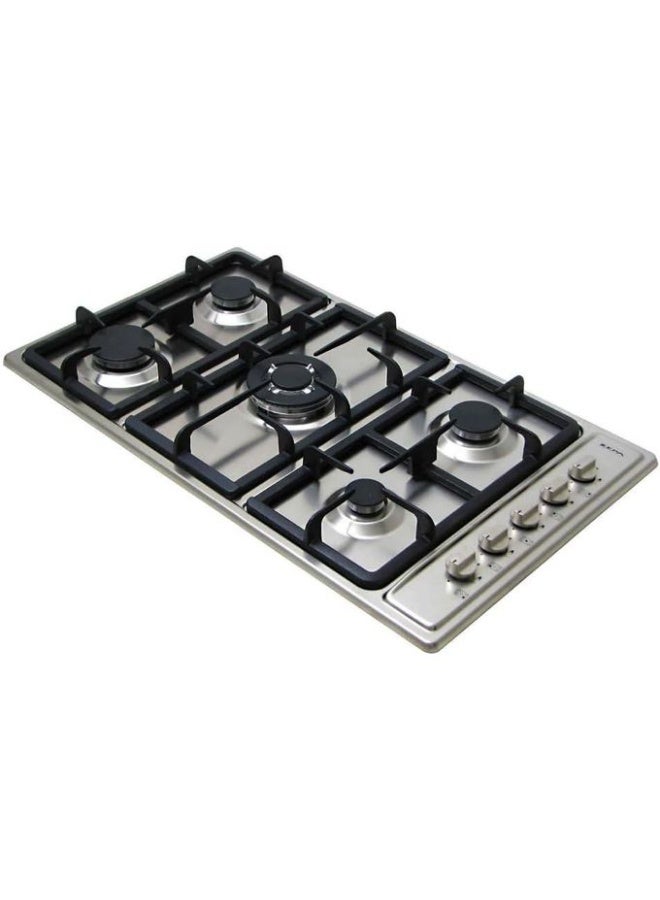 كيتشن لاين موقد كيتشن لاين غاز مدمج، 90 سم، 5 شعلات، ستانلس ستيل ، ZP.GN5021