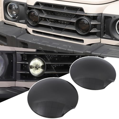 Bekantogy 2PCS Front Fog Light Cover Compatible with INEOS Grenadier 20222025 Smoked Black Front Fog Light Cover Protective Frame Cover Exterior Accessories - Image 1