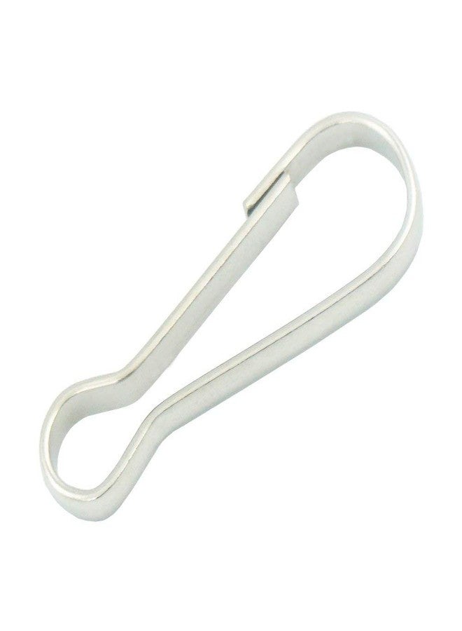 AKIRO 200Pcs Durable Metal Lanyard Hooks DIY Jewelry Basics Hooks Zipper Pull Id Card - Image 2