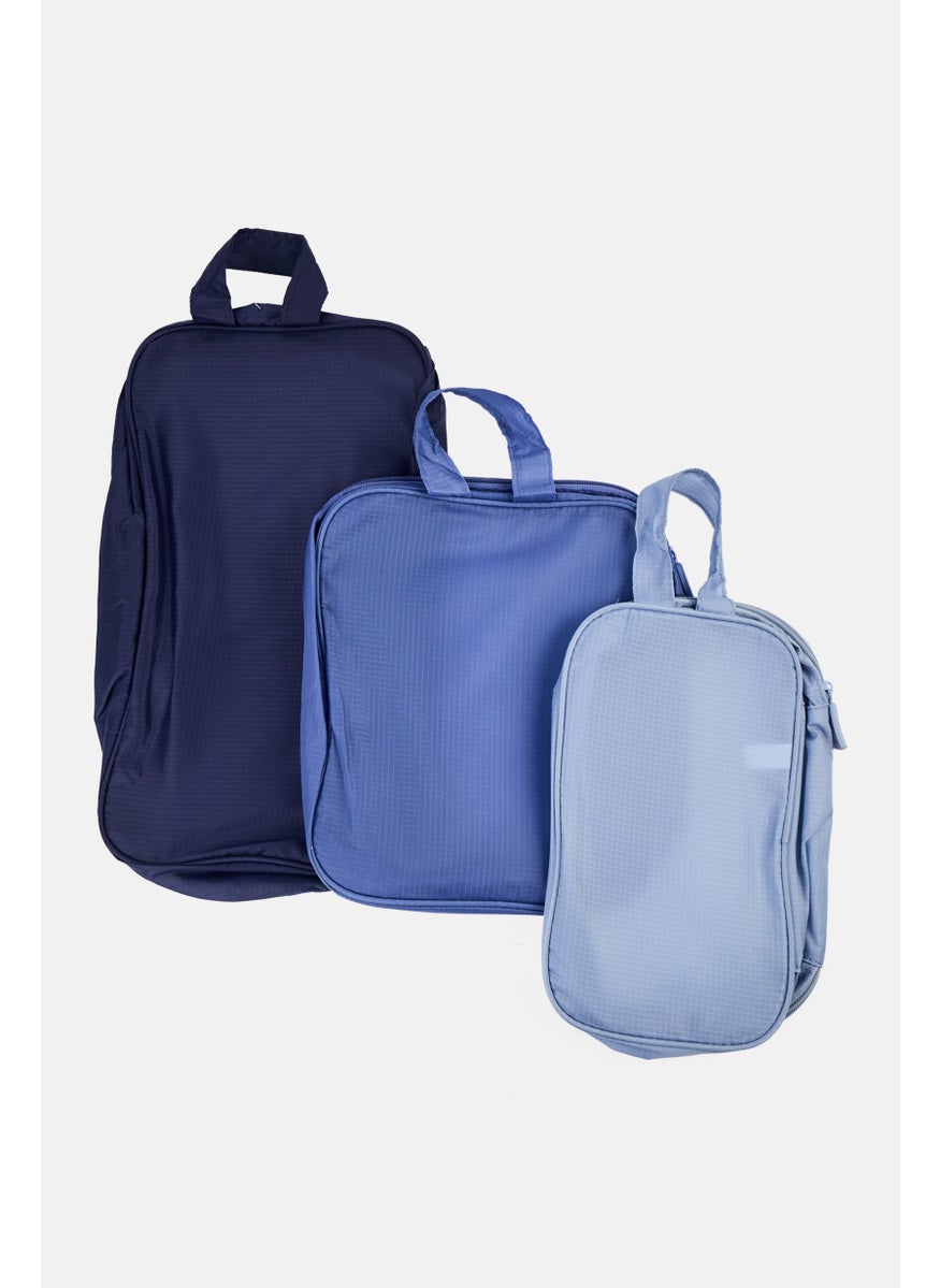 Miamica - 3 Pcs Packing Cubes, Navy Combo - Image 1