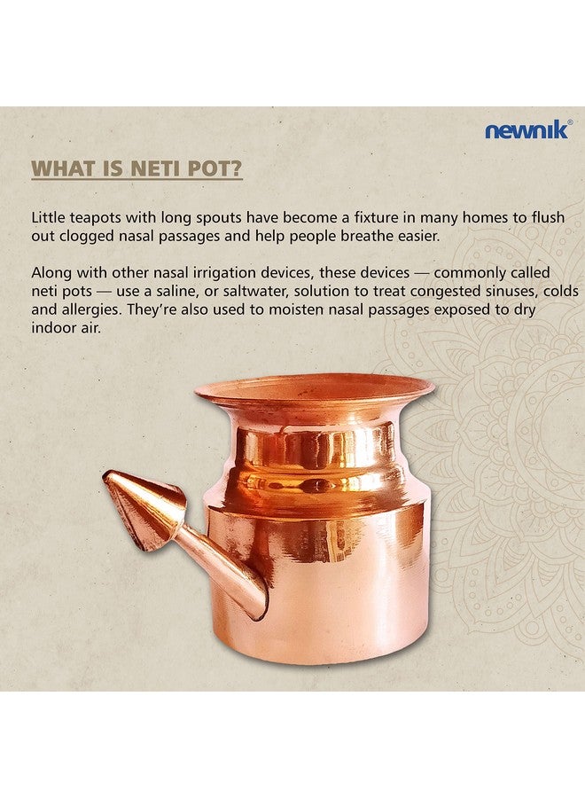 Newnik Neti Pot Copper "HandCrafted" - Image 2