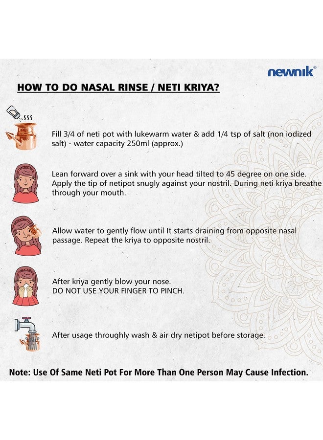 Newnik Neti Pot Copper "HandCrafted" - Image 4