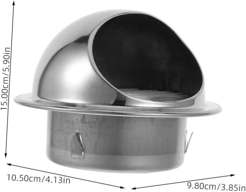 Uonlytech Stainless Steel Windproof Vent Cover for Kitchen Fans and Dryers Breathable Design Resistant Stainless Steel Easy to Install for Indoor and Outdoor Use - Image 2
