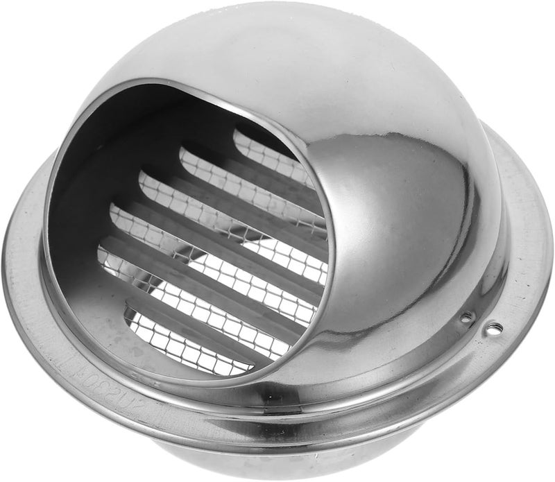 Uonlytech Stainless Steel Windproof Vent Cover for Kitchen Fans and Dryers Breathable Design Resistant Stainless Steel Easy to Install for Indoor and Outdoor Use - Image 1