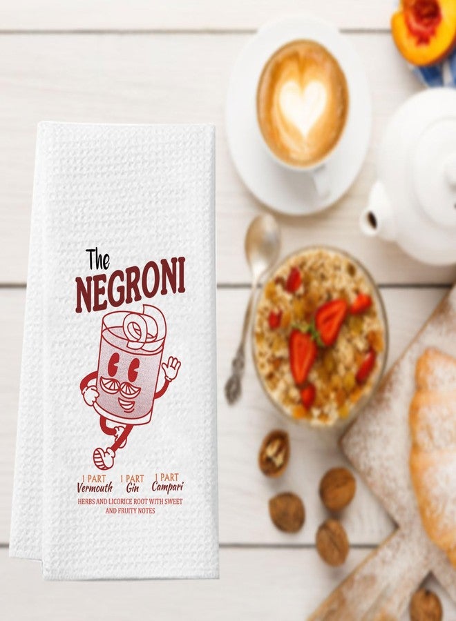 WCGXKO Negroni Cocktail Lover Negroni Recipe Kitchen Towel Italian Cocktail Gift Bachelorette Gift (The Negroni Towel) - Image 3