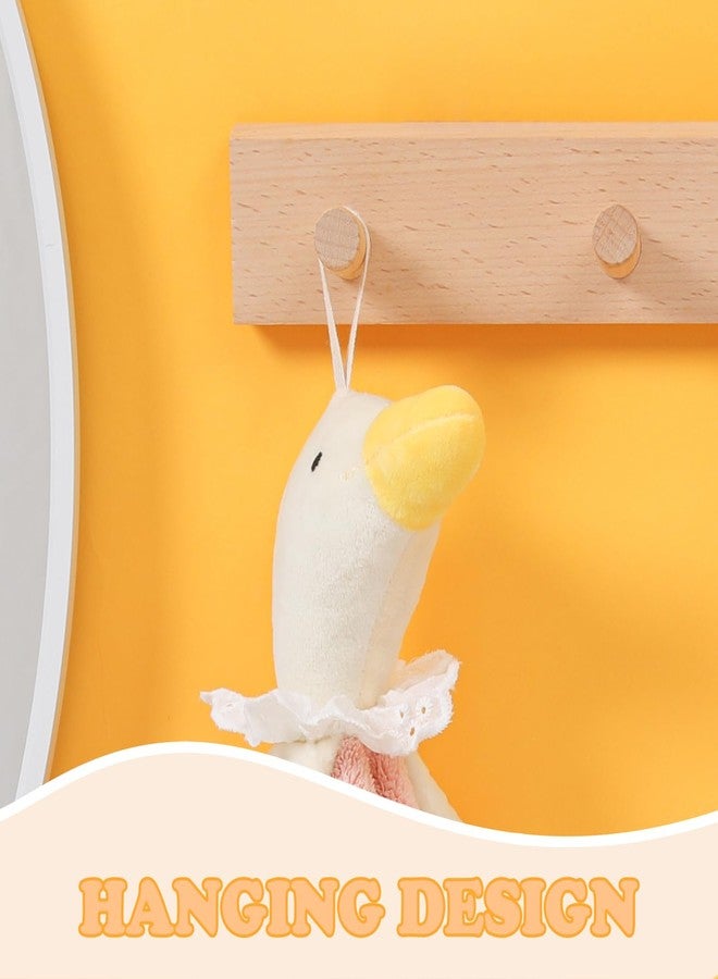 Tyrafry Decorative Hand Towels for Bathroom& Kitchen-Each Animals Themed Hand Towel, Big Goose Square Hand Towel for Kitchen Bathroom Bedroom, Pink and Yellow - Image 3