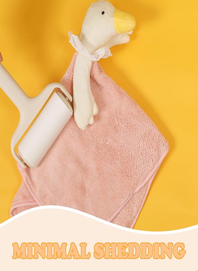 Tyrafry Decorative Hand Towels for Bathroom& Kitchen-Each Animals Themed Hand Towel, Big Goose Square Hand Towel for Kitchen Bathroom Bedroom, Pink and Yellow - Image 5