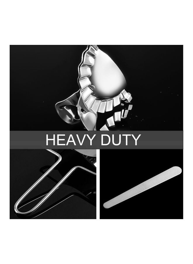 NIBEMINENT 3-Piece Stainless Steel Dumpling Maker Silver & Black 16.0 x 9.5 4.5cm - Image 3