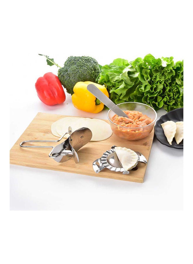 NIBEMINENT 3-Piece Stainless Steel Dumpling Maker Silver & Black 16.0 x 9.5 4.5cm - Image 4