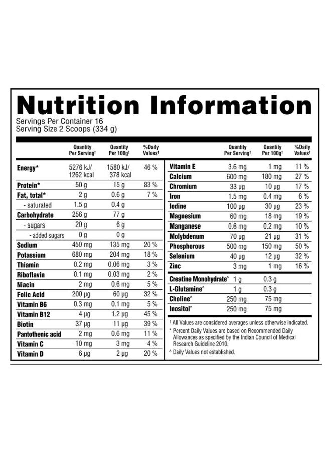 Optimum Nutrition Serious Mass Protein - Banana - 5.45 kg - Image 3